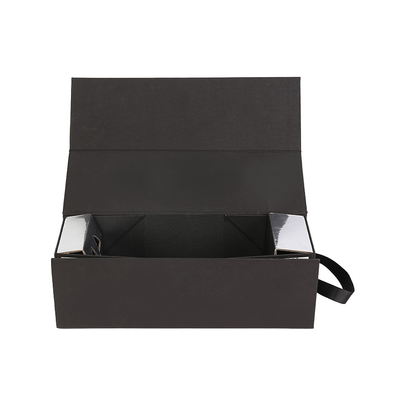 Caja contenedora de vino individual con soporte plegable para regalos